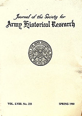 Journal of the Society for Army Historical Research Volume LVIII No 233 Spring 1980