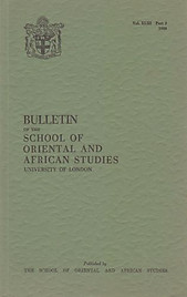 Bulletin of The School of Oriental and African Studies XLIII Part 2 (1980)