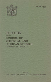 Bulletin of The School of Oriental and African Studies XLIII Part 2 (1980)