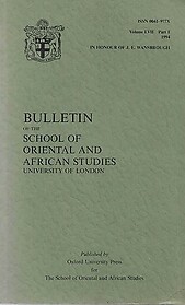 Bulletin of The School of Oriental and African Studies LVII Part 1 (1994)