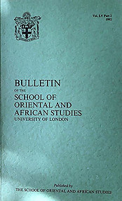 Bulletin of The School of Oriental and African Studies LV Part 2 (1992)