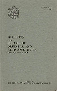 Bulletin of The School of Oriental and African Studies XLV Part 2 (1982)
