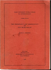 Phonology and Morphology of Ulu Muar Malay - Rufus Hendon