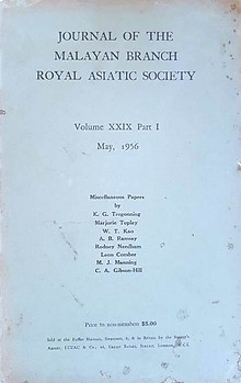 Journal Volume XXIX Part 1 - 1956 - Malayan Branch of the Royal Asiatic Society