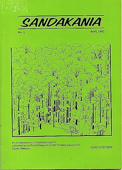 Sandakania No 1 April 1992 - KM Wong (ed)