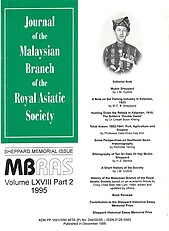 Malaysian Branch of the Royal Asiatic Society Journal - Volume LXVIII Part 2 1995