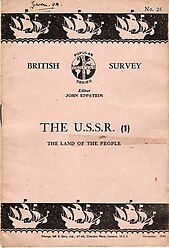 British Survey - The USSR (1) Land of the People - John Eppstein (ed)
